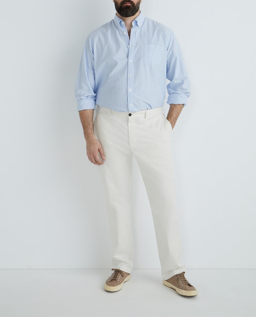 Imagen 0 de Camisa oxford de hombre classic fit rayas tallas grandes