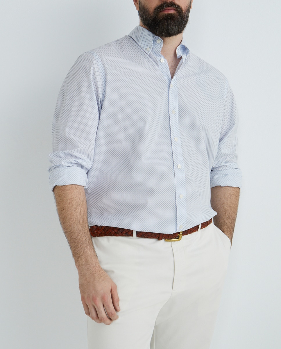 Imagen 0 de Camisa estampada de hombre classic fit tallas grandes