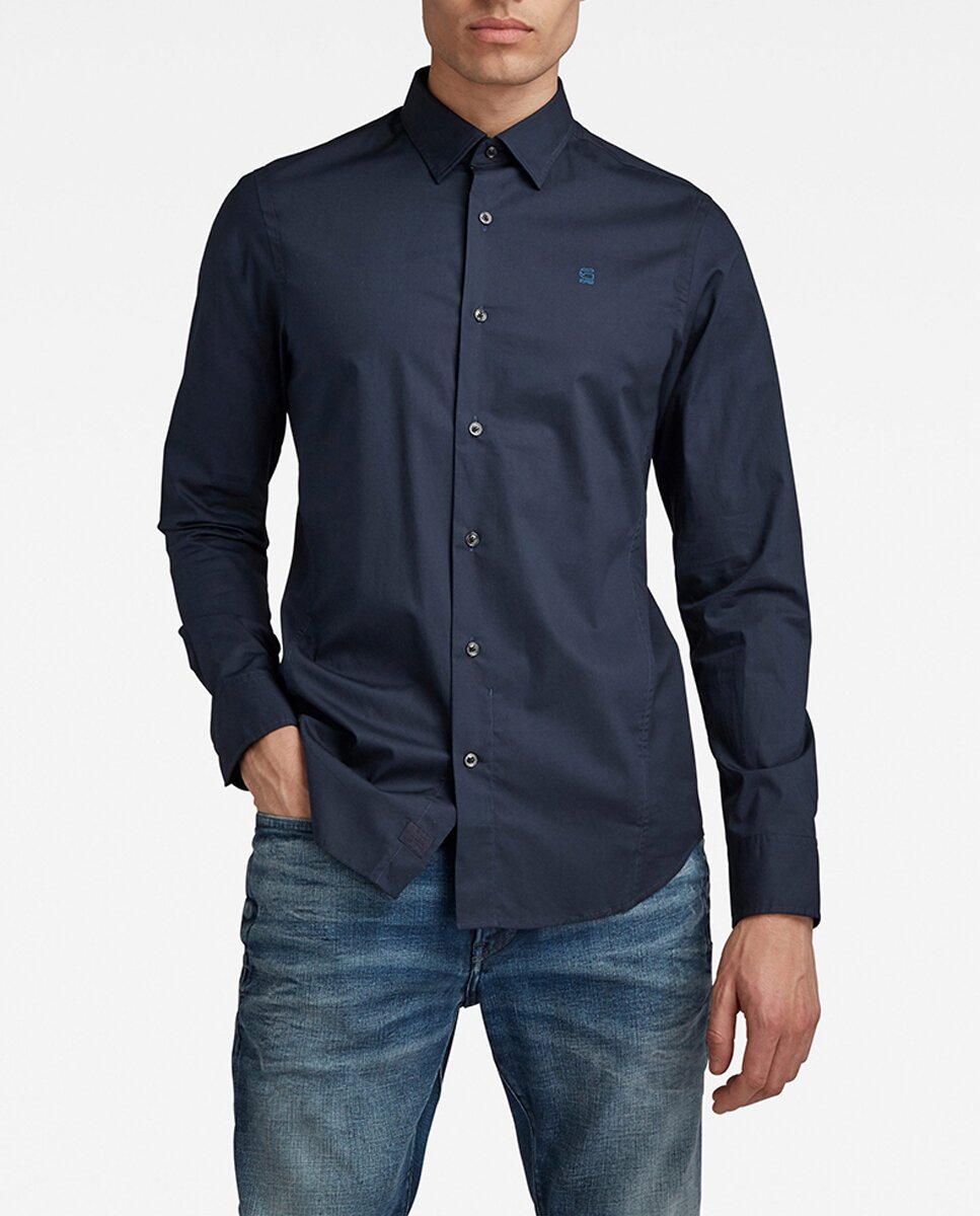 Imagen 0 de Camisa Dressed de hombre negra con corte ajustado