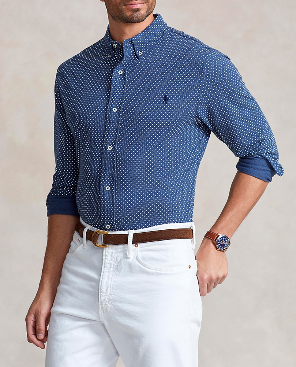 Imagen 0 de Camisa de hombre piqué Classic fit tallas grandes