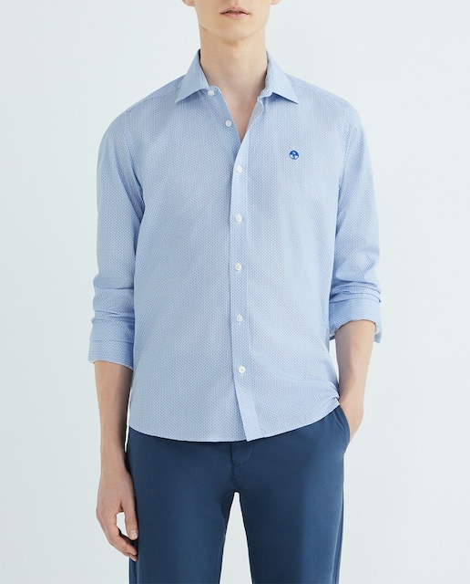 Imagen 0 de Camisa de hombre regular popelín fantasía manga larga