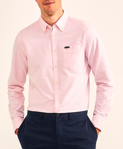 Imagen 0 de Camisa de hombre classic fit lisa oxford básica