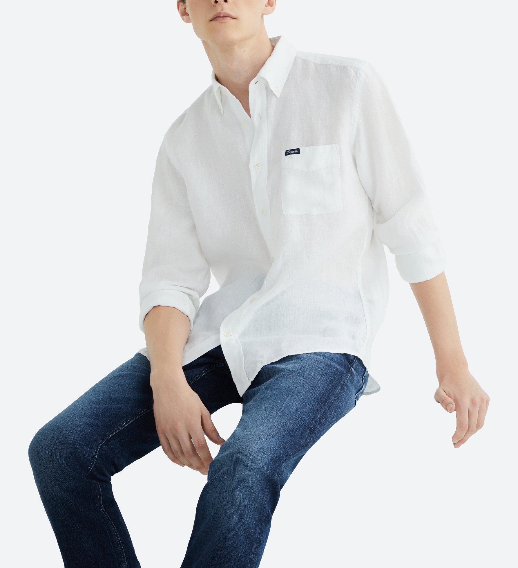 Imagen 0 de Camisa de hombre lisa lino classic fit