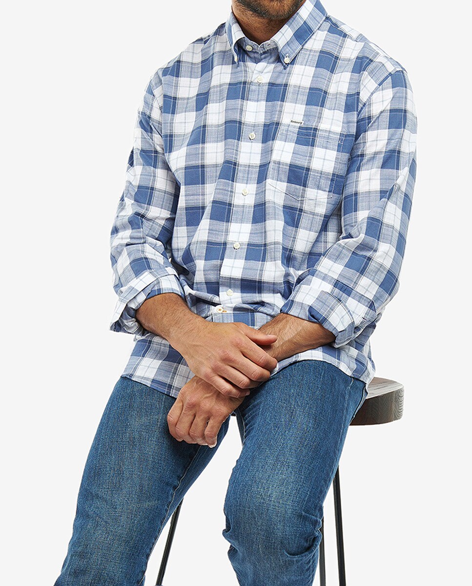 Imagen 0 de Camisa de hombre de algodón en ajuste regular