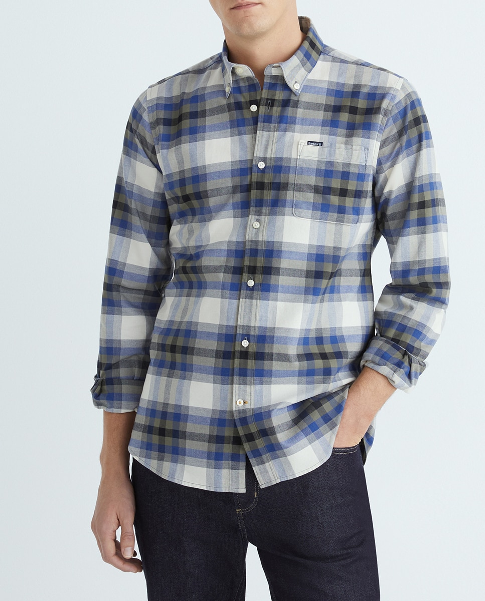 Imagen 0 de Camisa de hombre de manga larga 100% algodón