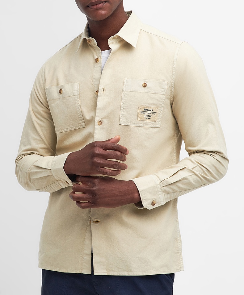 Imagen 0 de Camisa de hombre de manga larga y bolsillos de pala