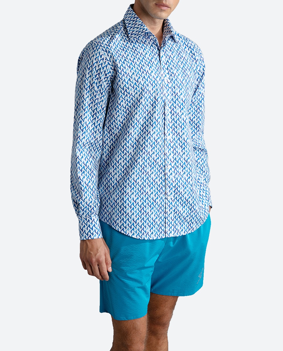 Imagen 0 de Camisa de hombre sport manga larga estampada motivos fantasía