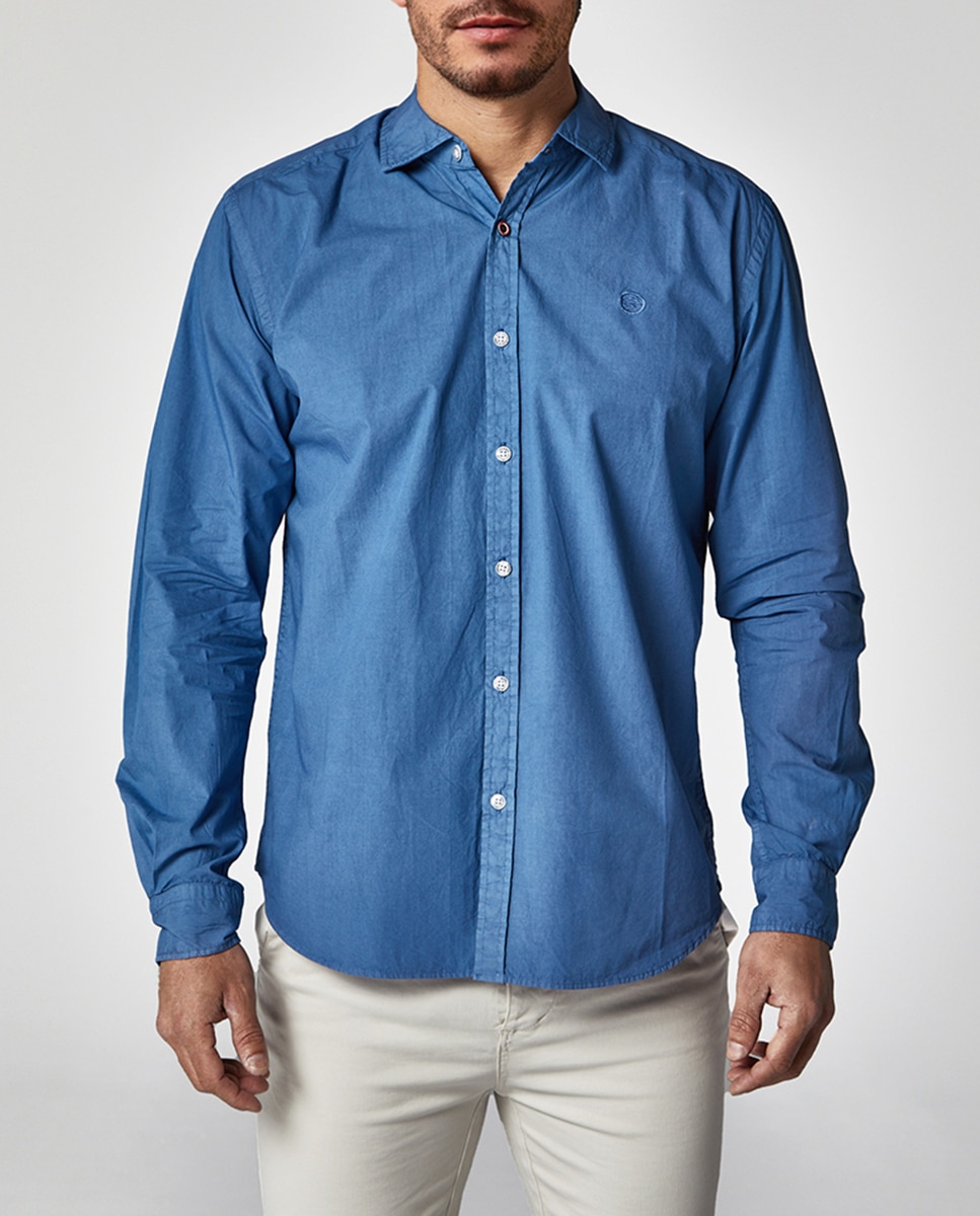 Imagen 0 de Camisa de hombre tinte en prenda corte slim fit