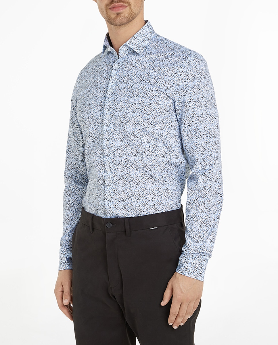 Imagen 0 de Camisa de hombre con estampado floral slim fit