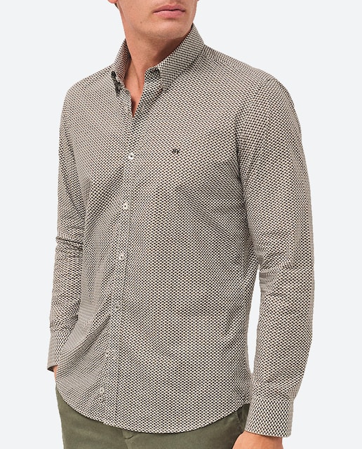 Imagen 0 de Camisa sport de hombre slim fit estampado geométrico circulos
