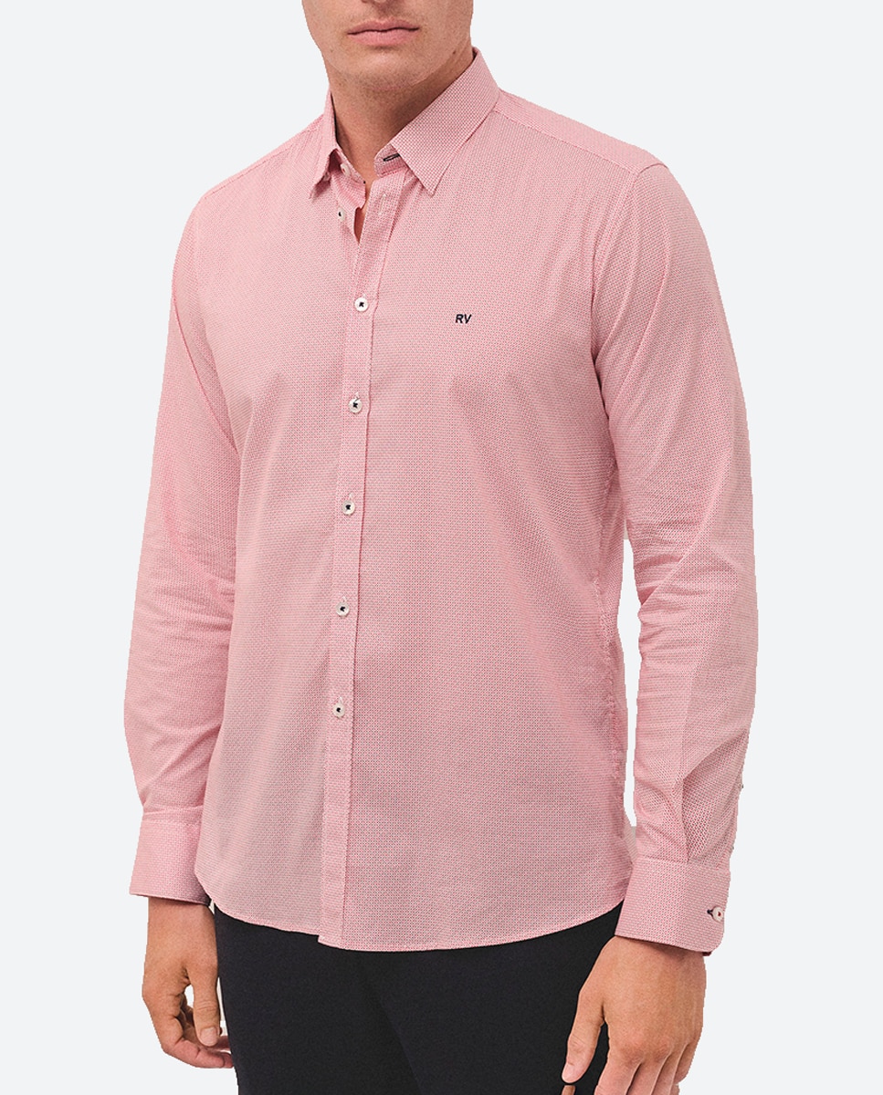Imagen 0 de Camisa sport de hombre slim fit estampado geométrico