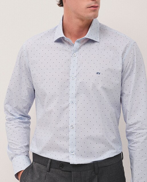 Imagen 0 de Camisa sport de hombre slim fit estampado geométrico