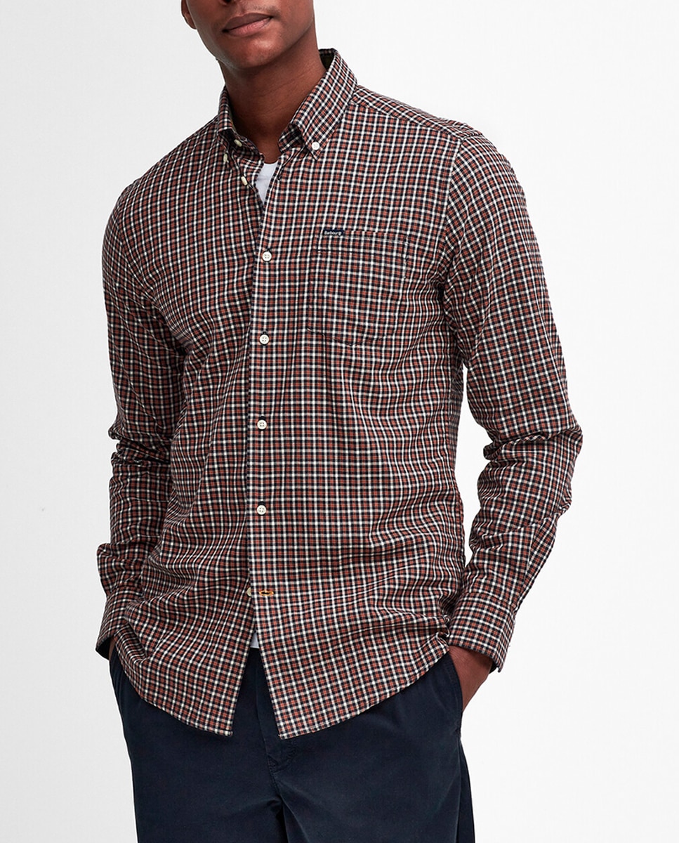 Imagen 0 de Camisa de hombre de manga larga y diseño de cuadros