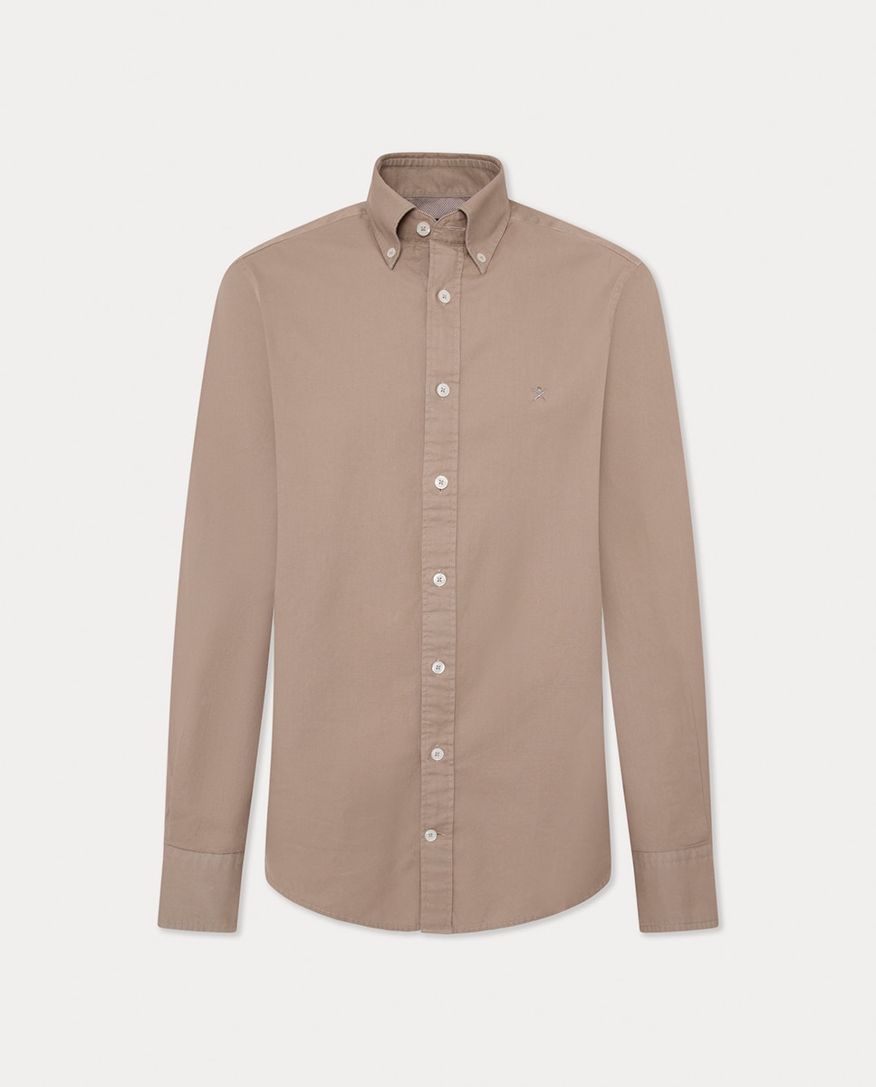 Imagen 0 de Camisa de hombre garment dye corte clásico tallas grandes