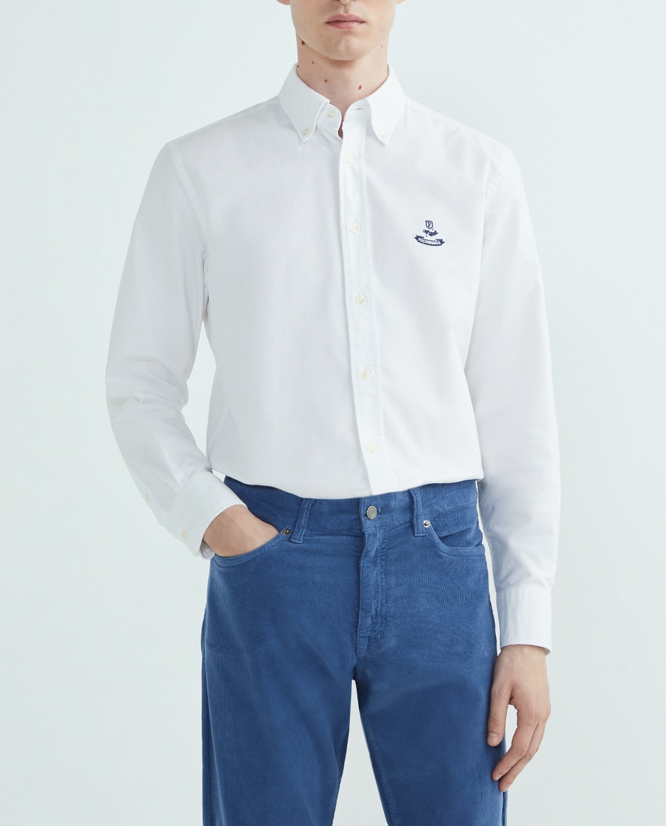 Imagen 0 de Camisa de hombre classic fit lisa oxford básica
