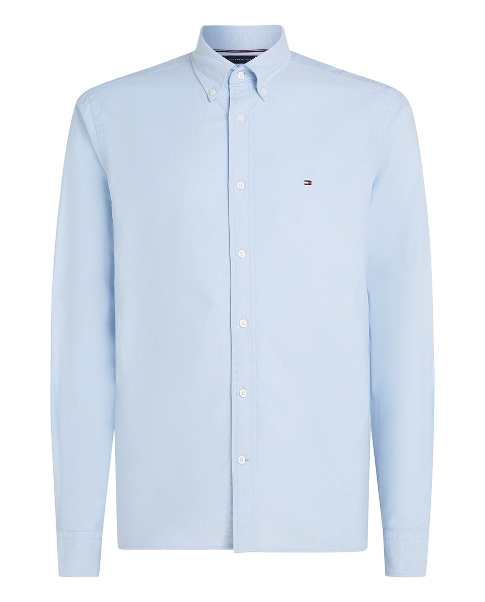 Imagen 0 de Camisa de hombre tipo Oxford lisa tallas grandes