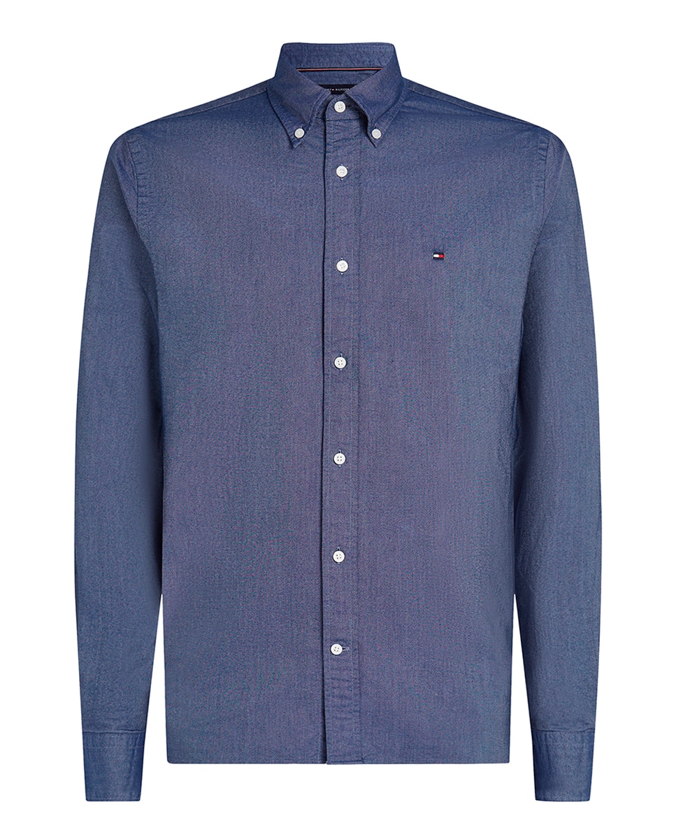 Imagen 0 de Camisa de hombre tipo Oxford lisa tallas grandes