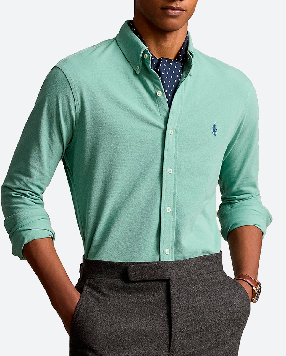 Imagen 0 de Camisa de hombre de piqué ultraligera Regular Fit