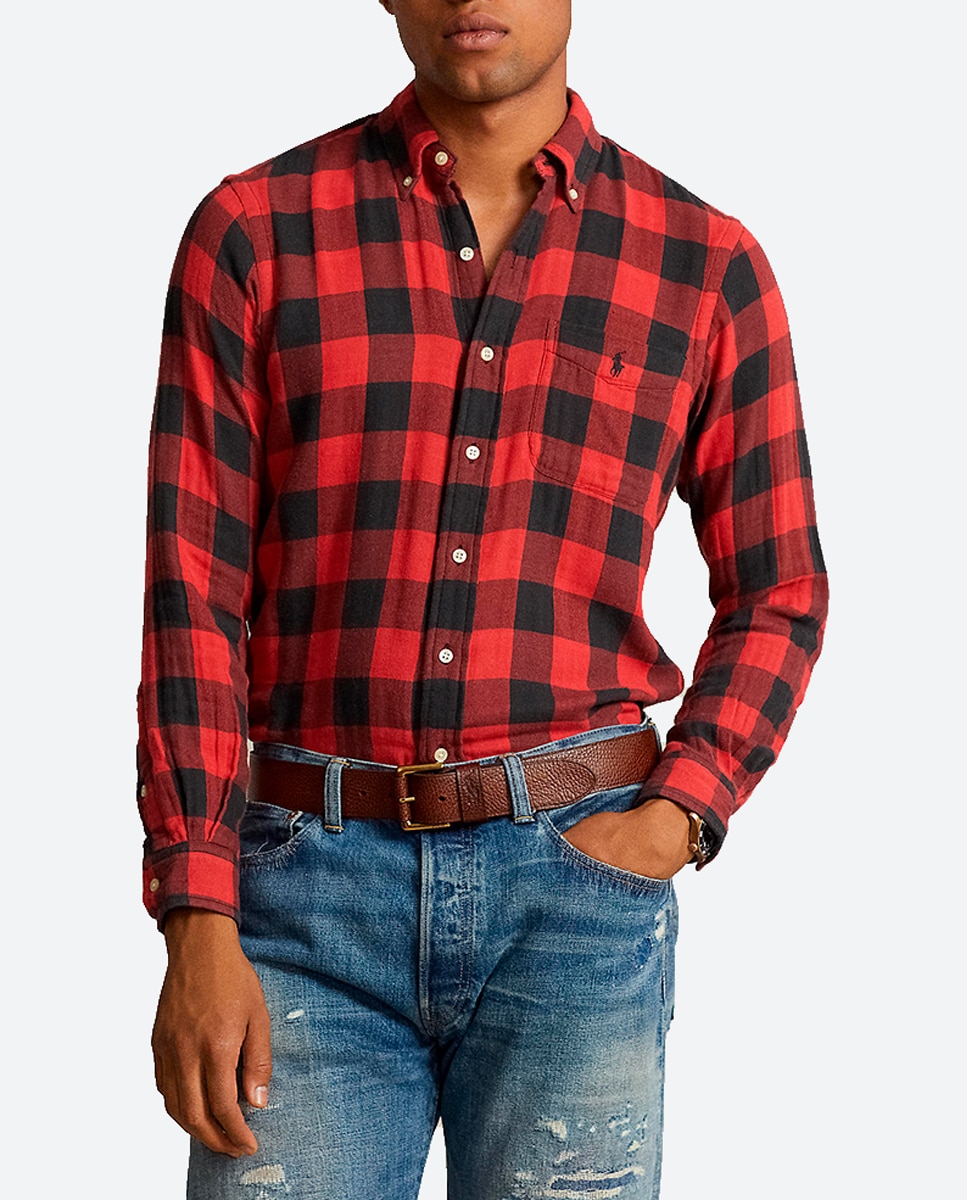 Imagen 0 de Camisa doble cara de hombre Regular fit con bolsillo