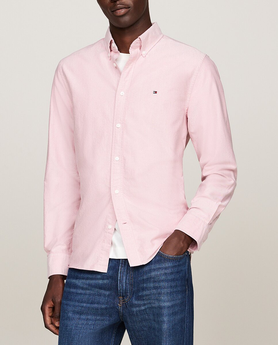 Imagen 0 de Camisa lisa Heritage Oxford de hombre en manga larga