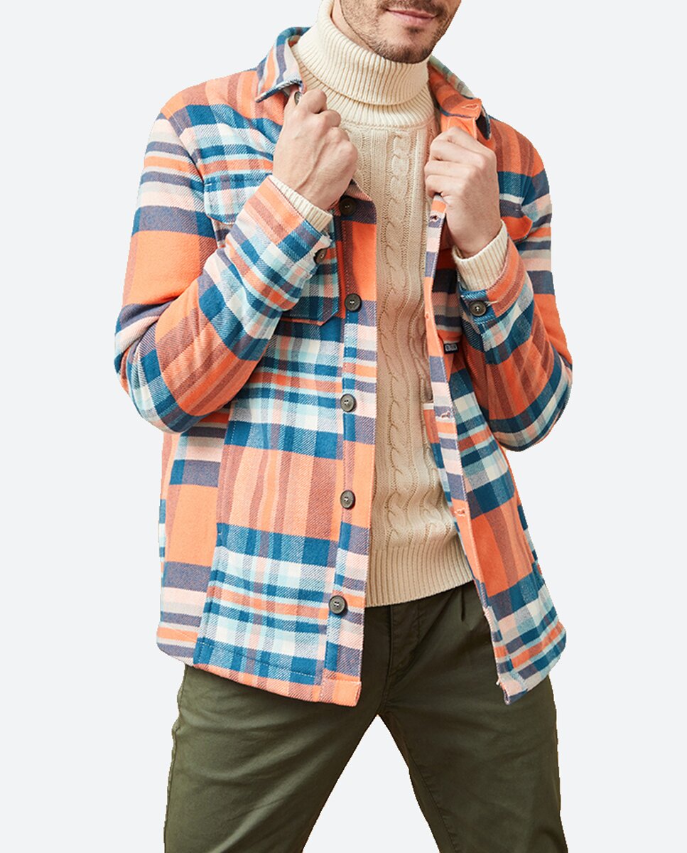 Imagen 0 de Camisa de hombre de cuadros de corte slim.