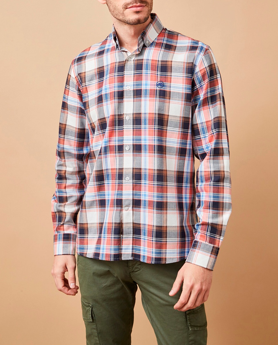 Imagen 0 de Camisa de hombre de cuadros de corte slim