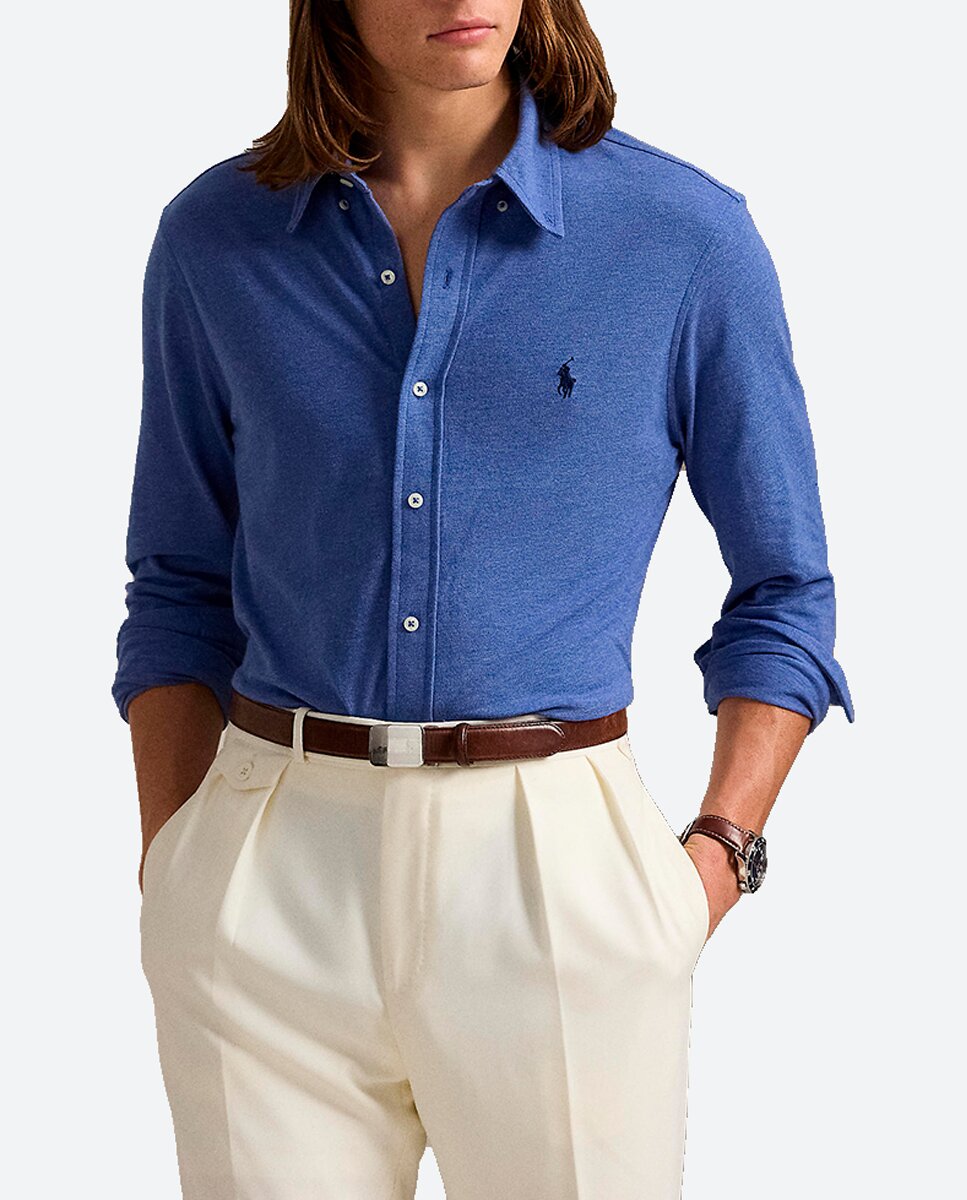 Imagen 0 de Camisa de hombre de piqué ultraligera