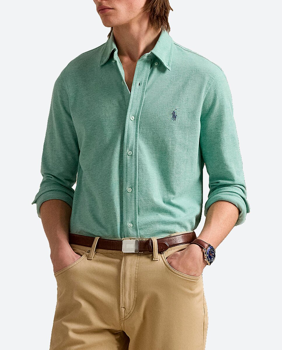 Imagen 0 de Camisa de hombre de piqué ultraligera