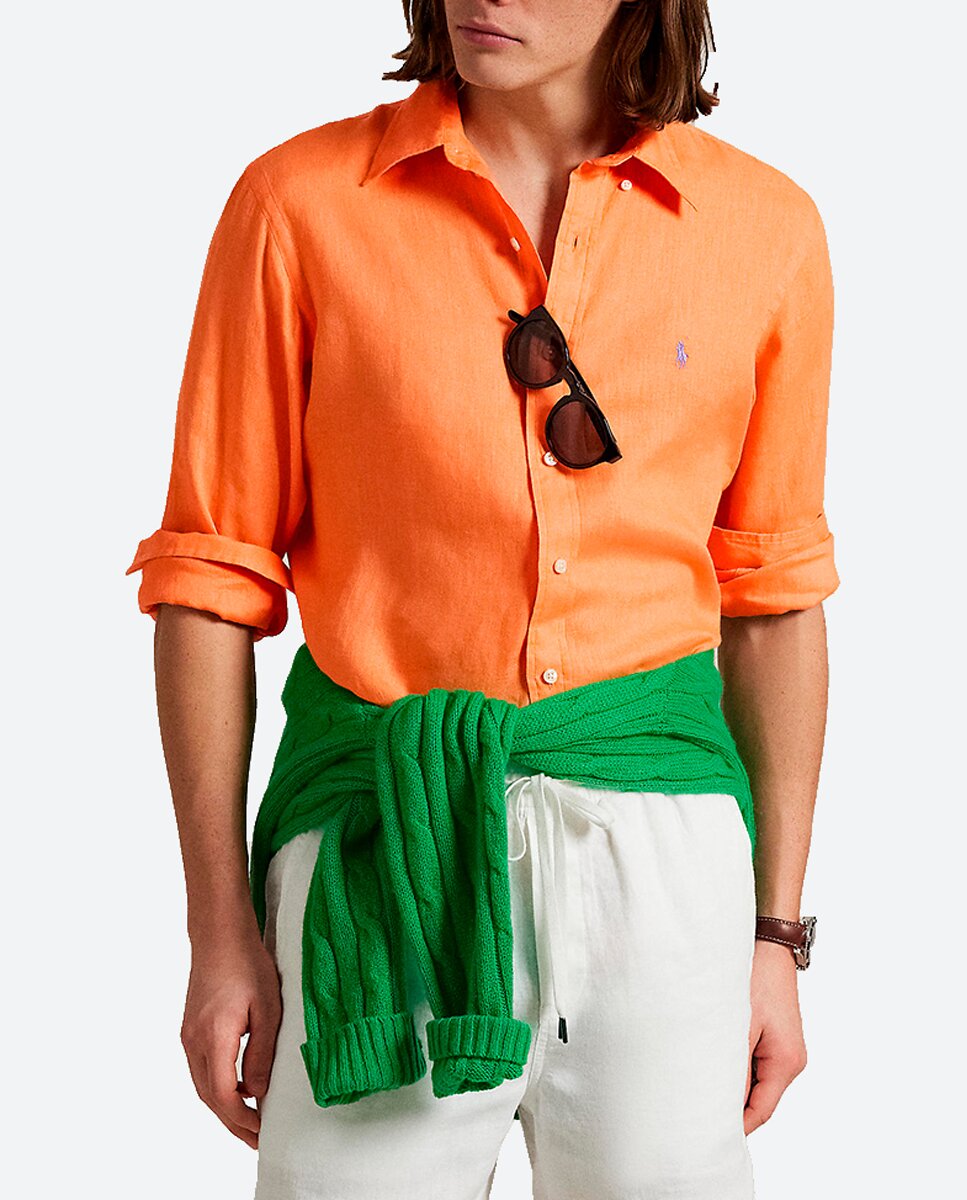 Imagen 0 de Camisa de hombre de lino Classic fit tallas grandes