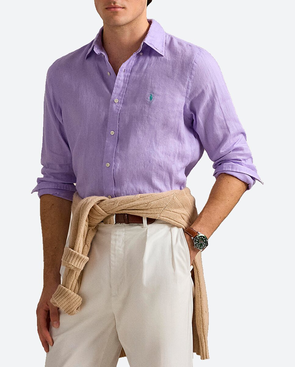 Imagen 0 de Camisa de hombre de lino Classic fit tallas grandes