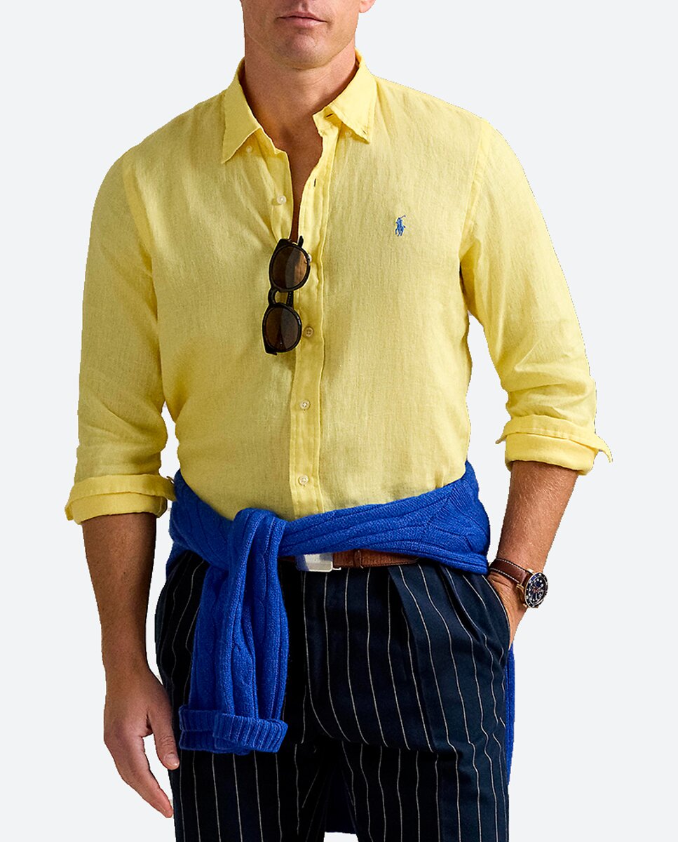 Imagen 0 de Camisa de hombre de lino Classic fit tallas grandes