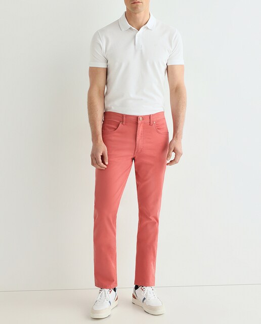 Imagen 0 de Pantalón cinco bolsillos de hombre regular Greensboro naranja