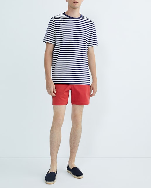 Imagen 0 de Pantalón corto de hombre en tejido chino y logo caballo