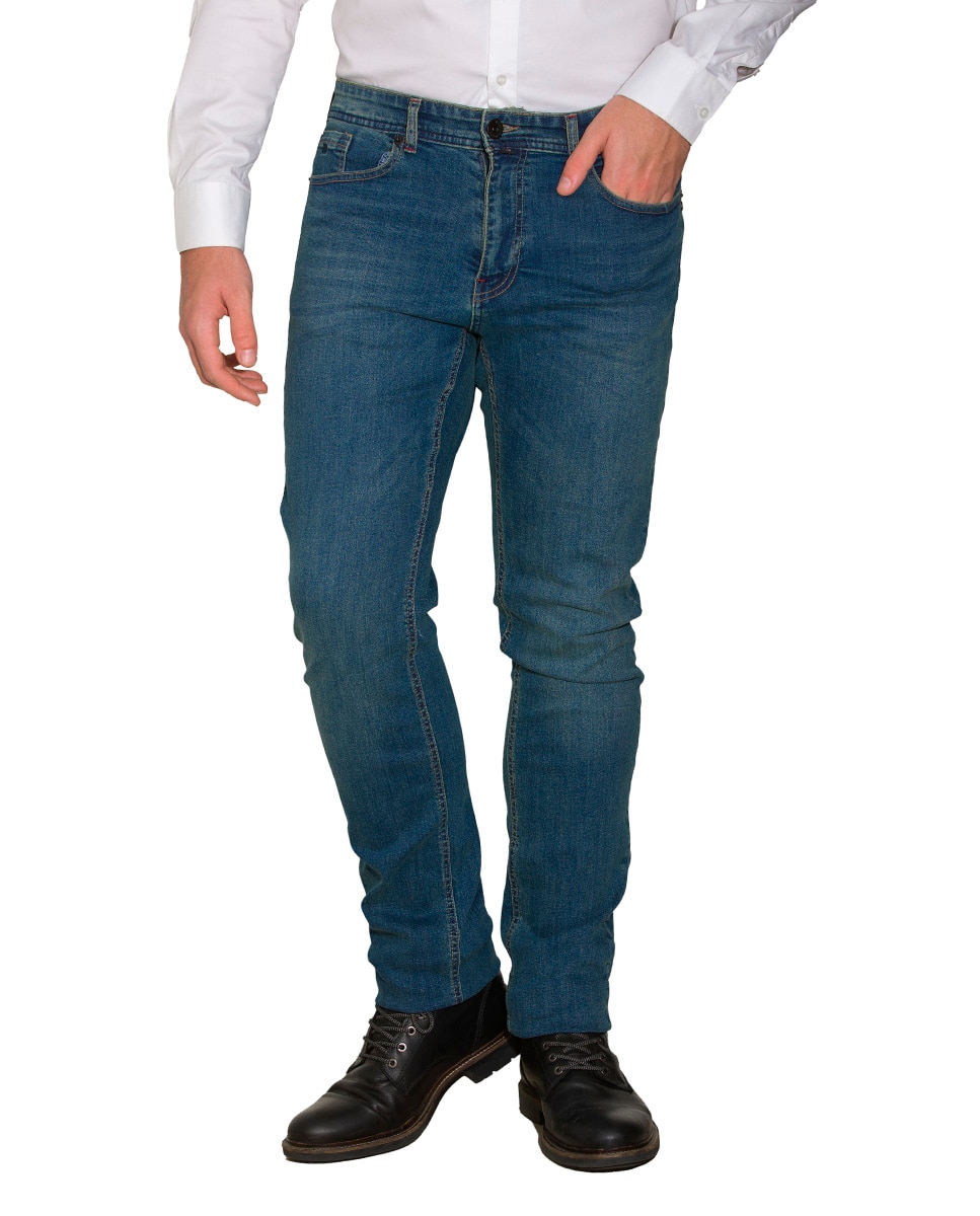Pantalón largo tejido ligero Marino — oferta en Primeriti