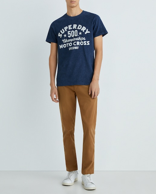 Imagen 0 de Pantalones de hombre chinos ajustados Officer's