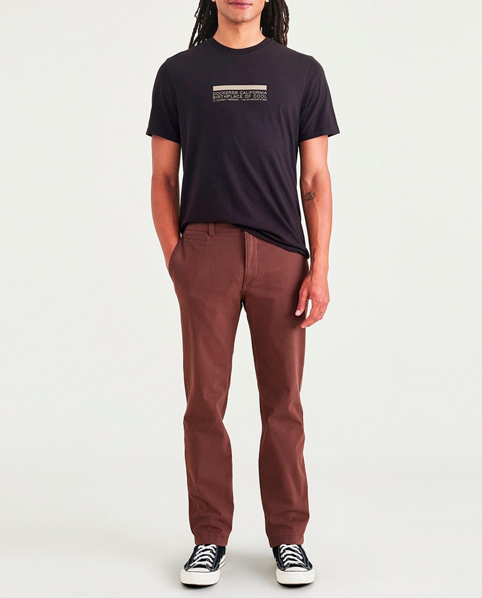 Pantalón chino de hombre 360 Flex, slim fit, estilo casual — oferta en Primeriti