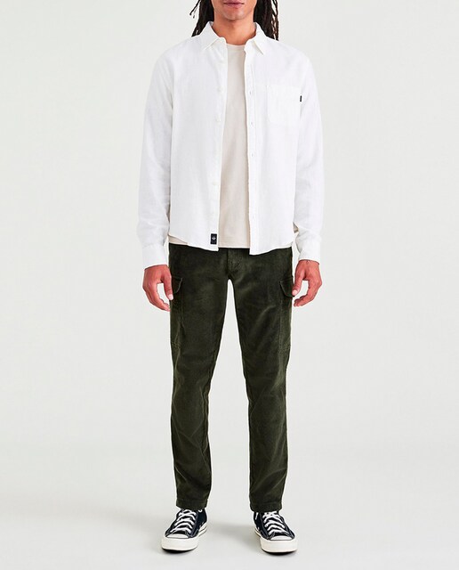 Imagen 0 de Pantalón Cargo de hombre, en fit Tapered, tejido de pana