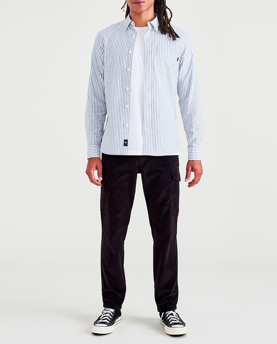 Imagen 0 de Pantalón Cargo de hombre, en fit Tapered, tejido de pana