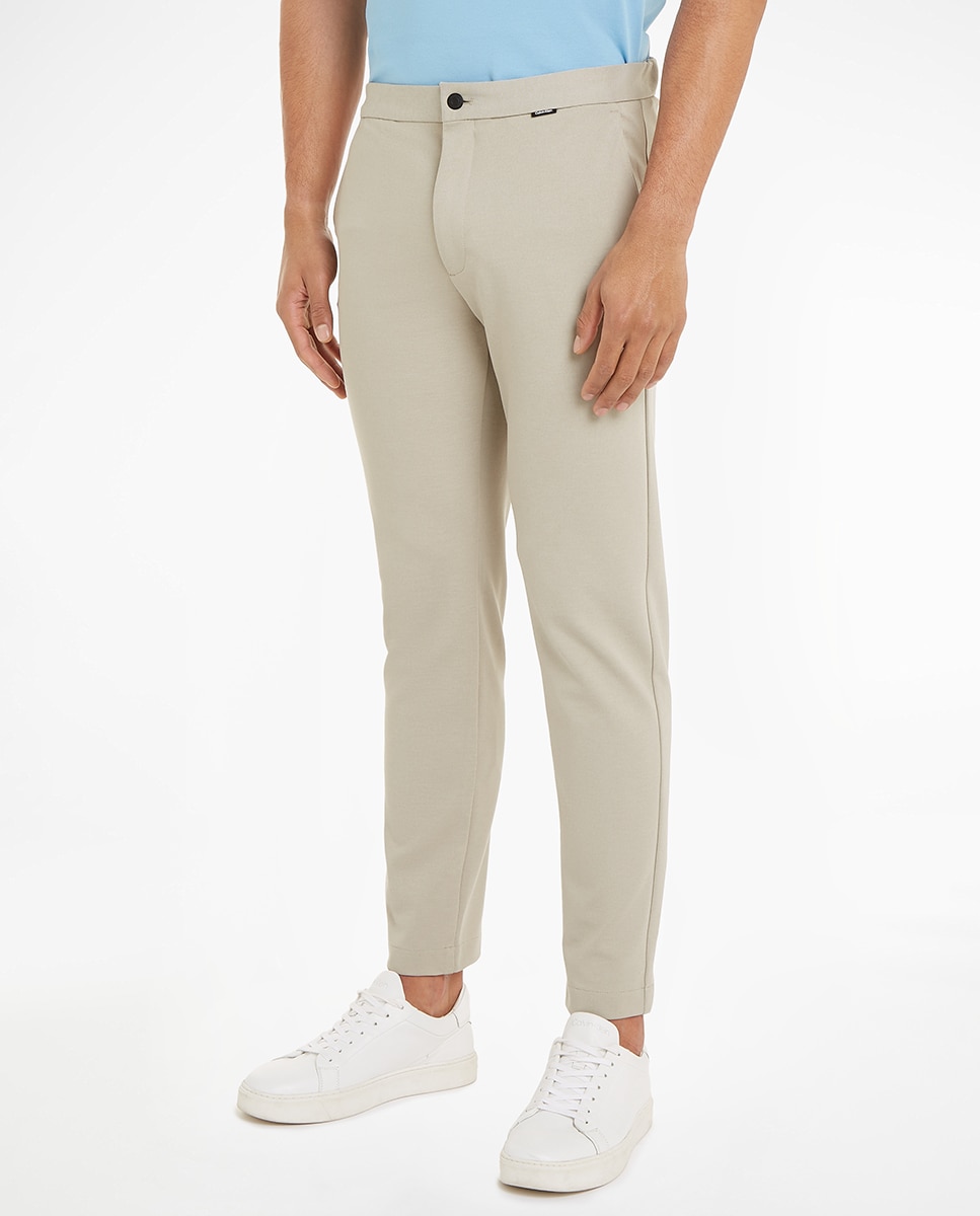 Imagen 0 de Pantalones tapered de punto de hombre