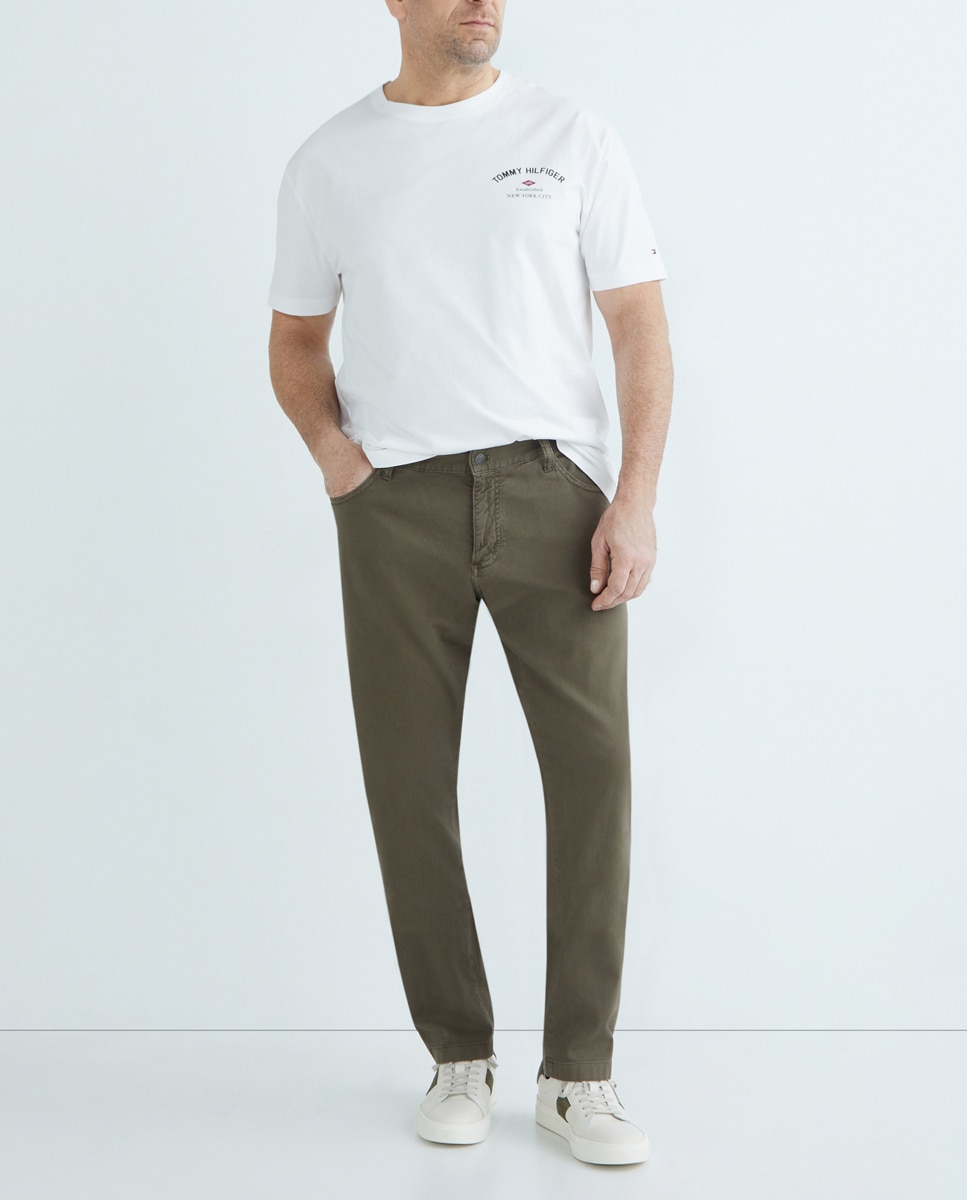Imagen 0 de Pantalón chino de estructura de hombre tallas grandes