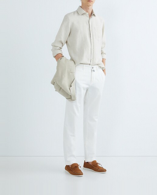 Imagen 0 de Pantalón chino lino de hombre