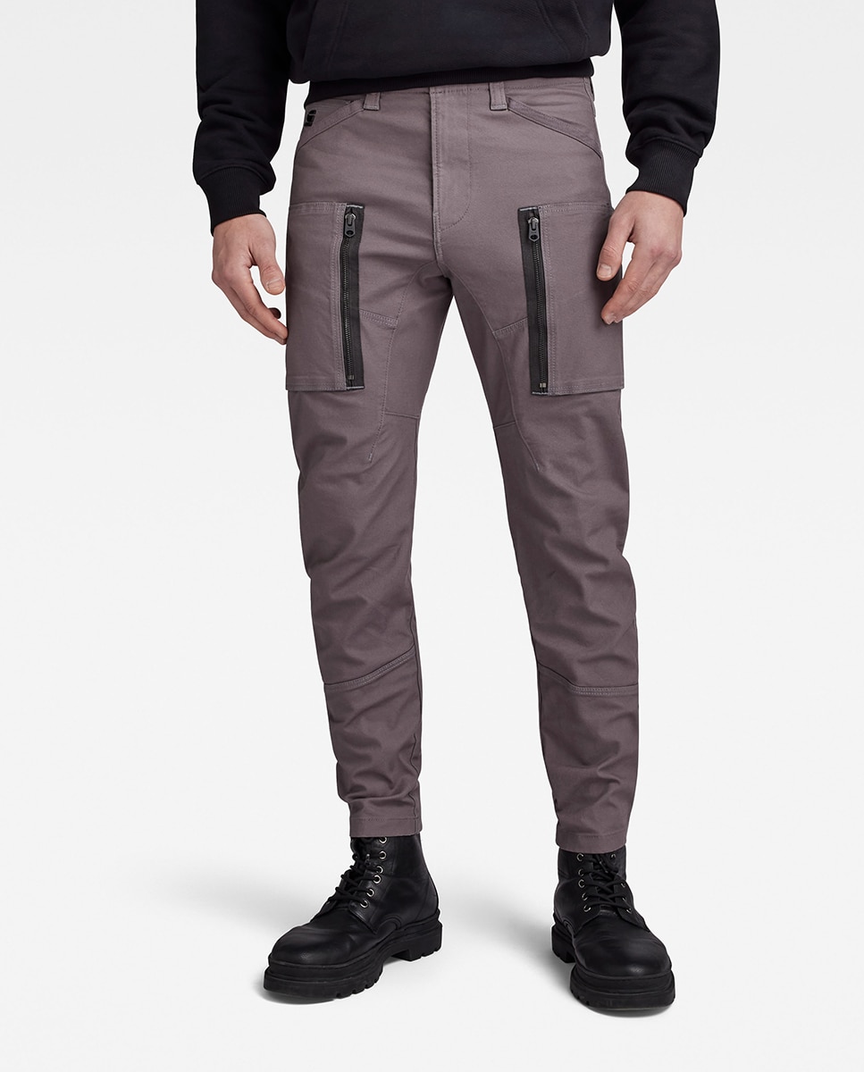 Imagen 0 de Pantalones cargo Zip Pocket 3D de hombre de corte pitillo
