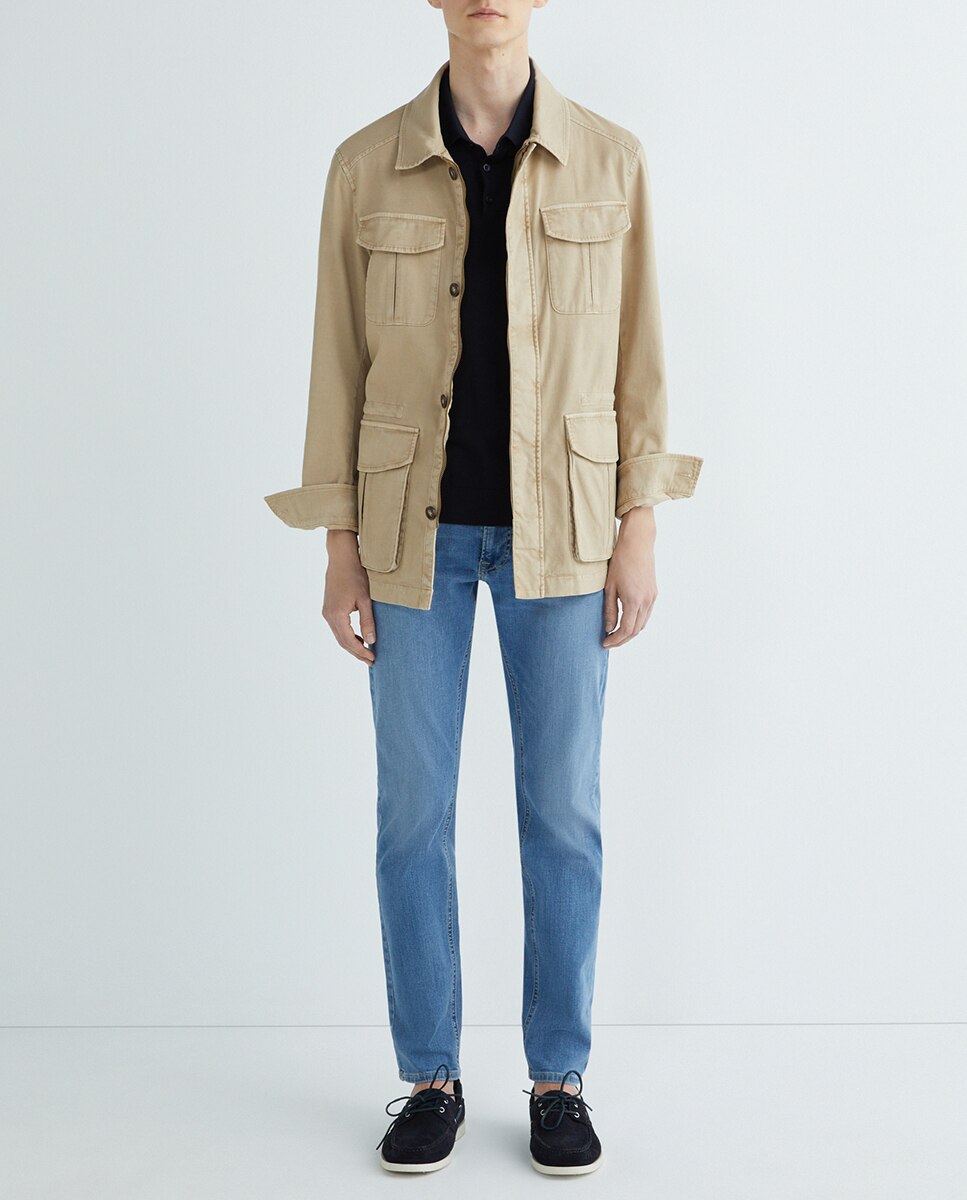 Imagen 0 de Pantalon 5 bolsillos de hombre Daren Zip