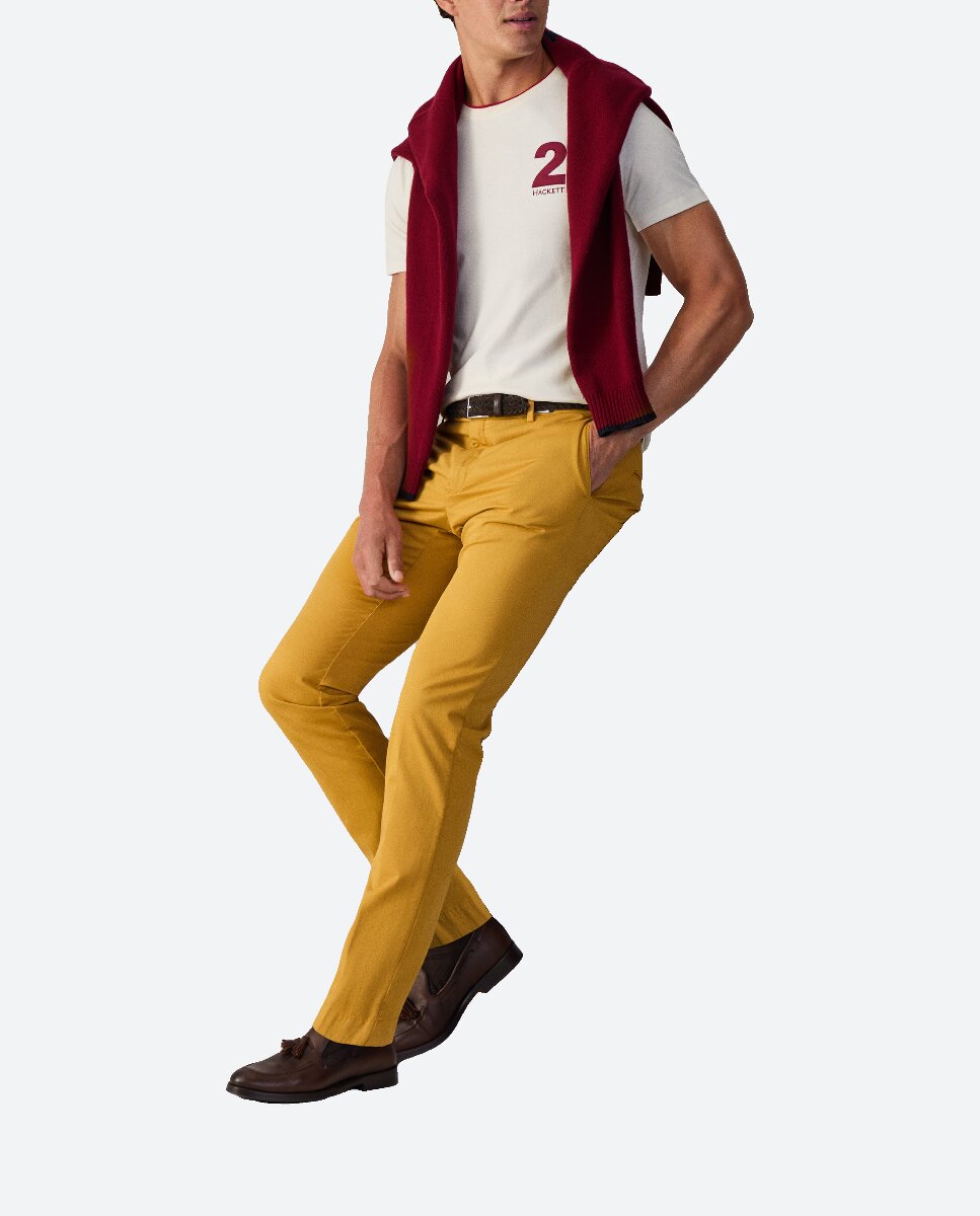 Imagen 0 de Chino de sarga suave con corte entallado Kensington.