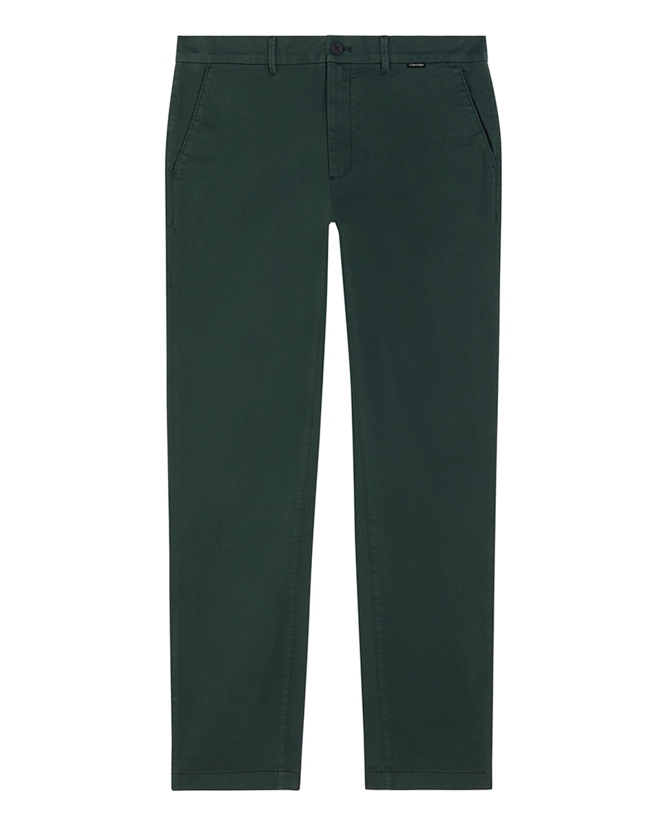 Imagen 0 de Chinos slim de sarga elástica de hombre