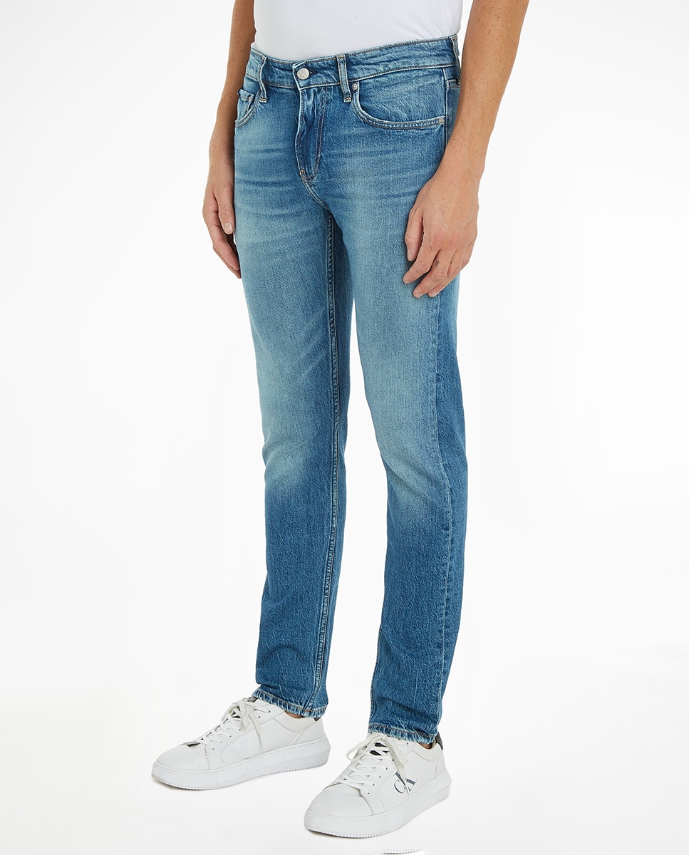 Imagen 0 de Vaquero Hombre slim fit con efecto desgastado
