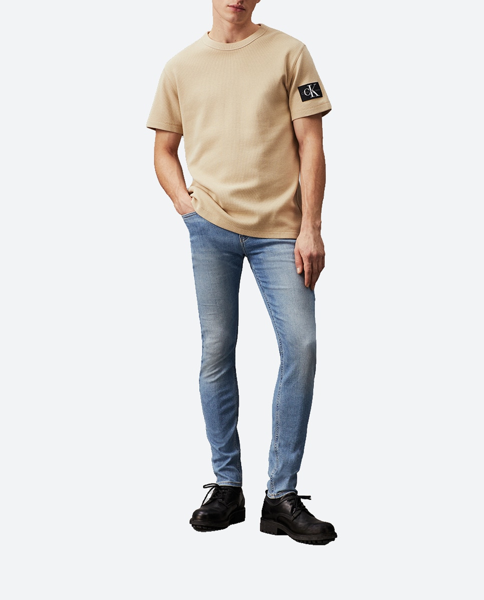 Imagen 0 de Vaquero Hombre skinny fit con efecto desgastado