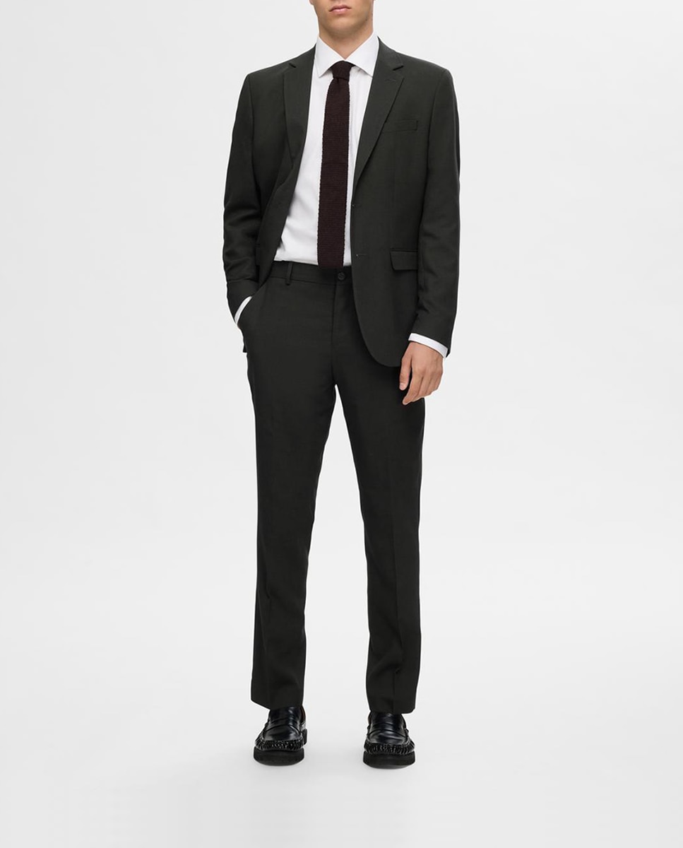 Imagen 0 de Pantalón de traje de hombre Slim Fit liso