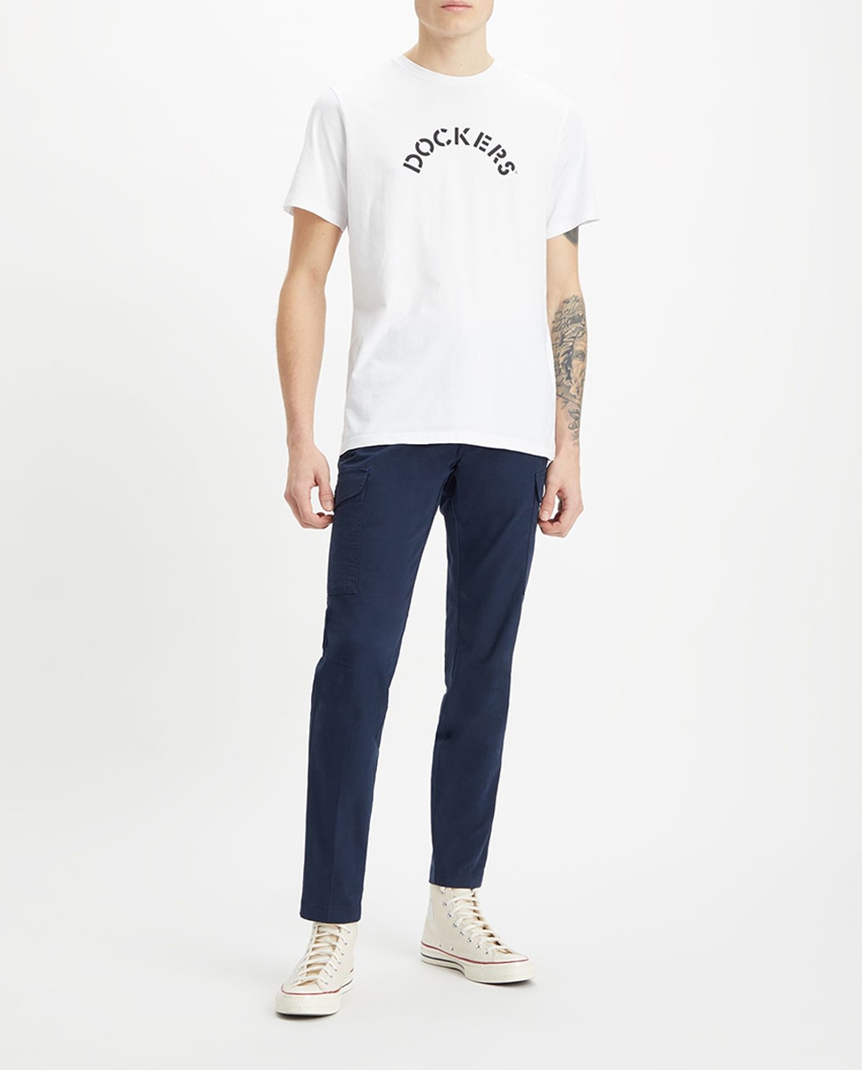 Imagen 0 de Pantalón Cargo de hombre. Fit Tapered, color azul marino.