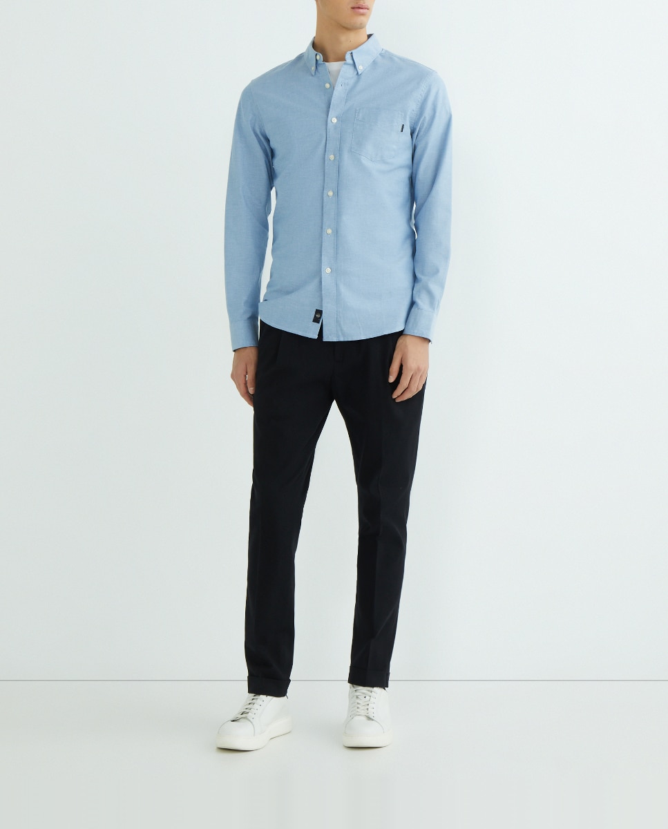 Imagen 0 de Pantalón de hombre estilo casual pull on, con cordón en la cintura, Slim Fit